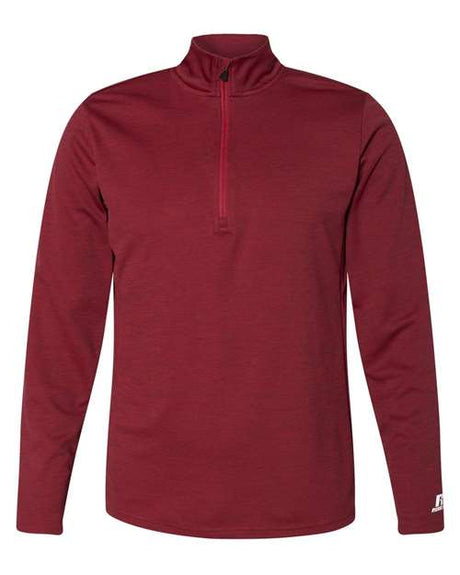 Russell Athletic Men's Striated Quarter-Zip Pullover - Russell Athletic QZ7EAM