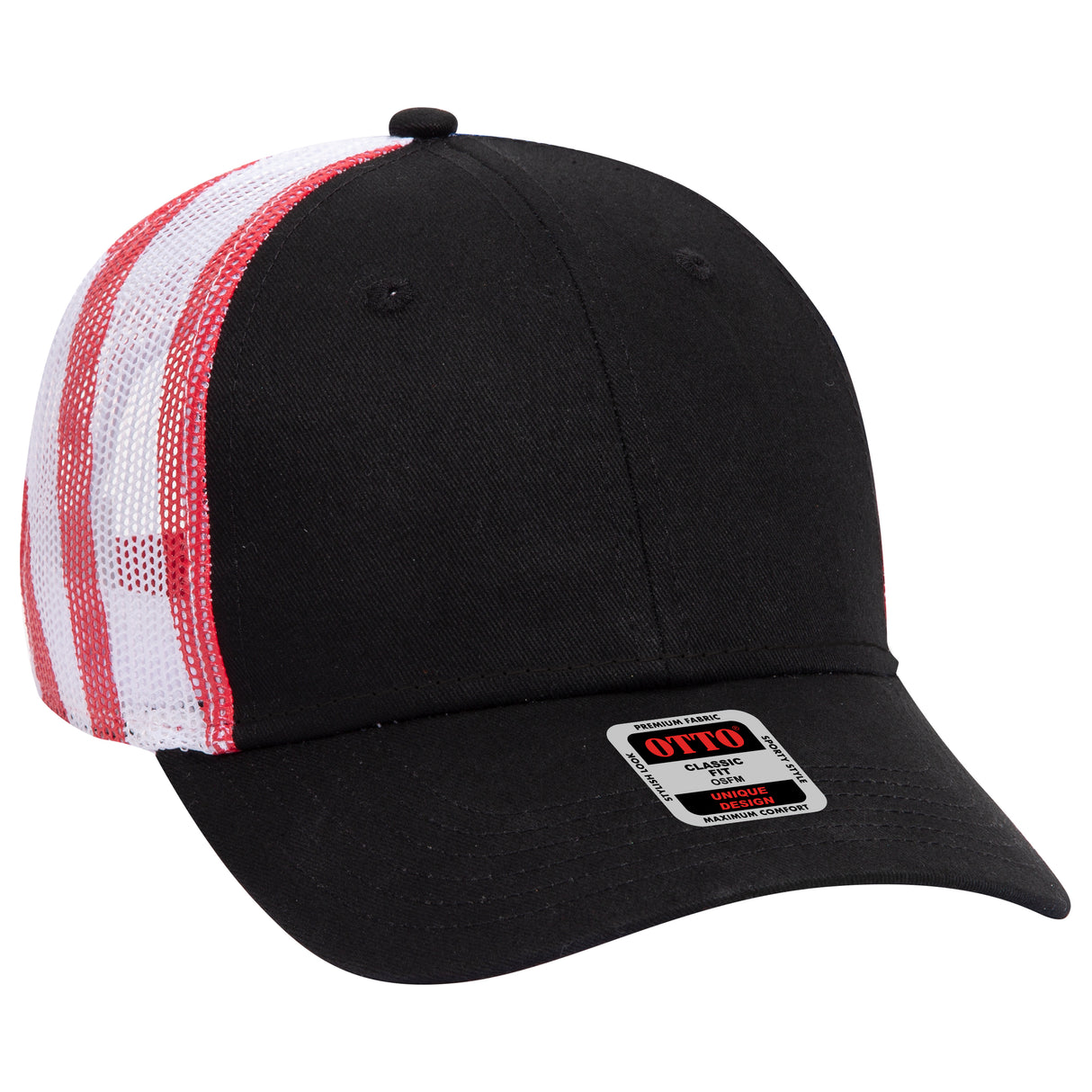 OTTO CAP® 6 Panel Low Profile Mesh Back Trucker Hat OTTO 88-1280