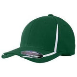 Flexfit Performance Colorblock Cap DRI-EQUIP Forest Green/ White XS