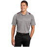 Men's Heather Colorblock Contender Polo DRI-EQUIP Vintage Heather/ Maroon X-Small