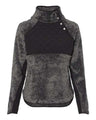 Boxercraft Women's Quilted Fuzzy Fleece Snap Placket Pullover - Boxercraft FZ06