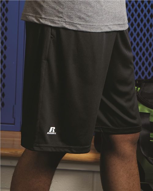 Russell Athletic Men's Dri-Power® Essential 10" Shorts with Pockets - Russell Athletic TS7X2M