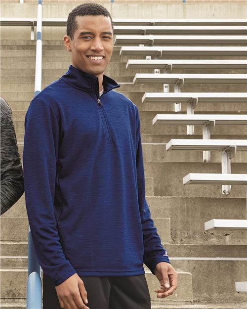 Russell Athletic Men's Striated Quarter-Zip Pullover - Russell Athletic QZ7EAM