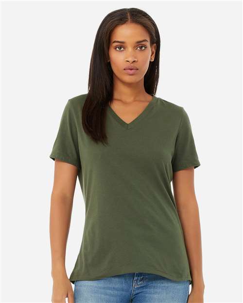 BELLA + CANVAS Women’s Relaxed Jersey V-Neck Tee - BELLA + CANVAS 6405