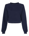 Bella + Canvas 7505 Women's Crop Raglan Fleece Crewneck Sweatshirt