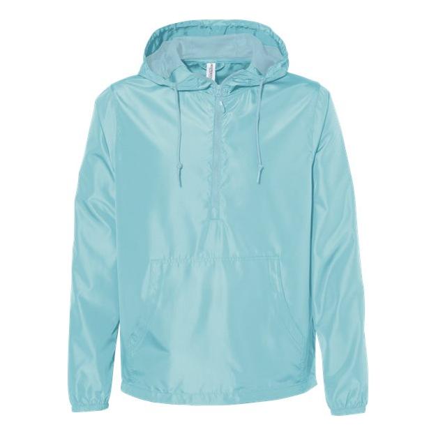 Independent Trading Co. Lightweight Quarter-Zip Windbreaker Pullover Jacket - Independent Trading Co. EXP54LWP Independent Trading Co. Aqua XS