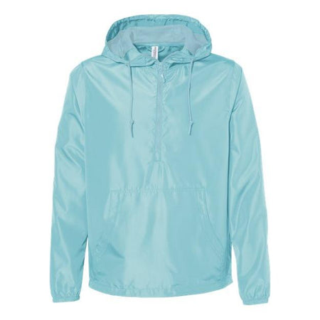 Independent Trading Co. Lightweight Quarter-Zip Windbreaker Pullover Jacket - Independent Trading Co. EXP54LWP Independent Trading Co. Aqua XS