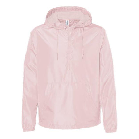 Independent Trading Co. Lightweight Quarter-Zip Windbreaker Pullover Jacket - Independent Trading Co. EXP54LWP Independent Trading Co. Blush XS