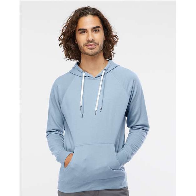 Independent Trading Co. Icon Lightweight Loopback Terry Hooded Sweatshirt - Independent Trading Co. SS1000 Independent Trading Co. Misty Blue XS