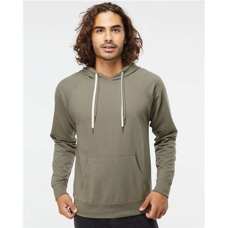 Independent Trading Co. Icon Lightweight Loopback Terry Hooded Sweatshirt - Independent Trading Co. SS1000 Independent Trading Co. Olive XS