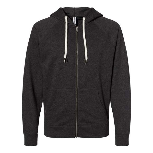 Independent Trading Co. Icon Lightweight Loopback Terry Full-Zip Hooded Sweatshirt - Independent Trading Co. SS1000Z Independent Trading Co.