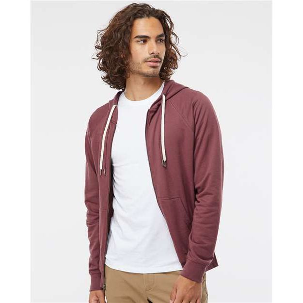 Independent Trading Co. Icon Lightweight Loopback Terry Full-Zip Hooded Sweatshirt - Independent Trading Co. SS1000Z Independent Trading Co.