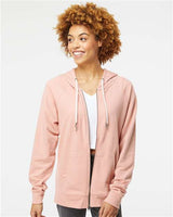 Independent Trading Co. SS1000Z Unisex Icon Lightweight Loopback Terry Full-Zip Hooded Sweatshirt | Wholesale Zip Hoodie