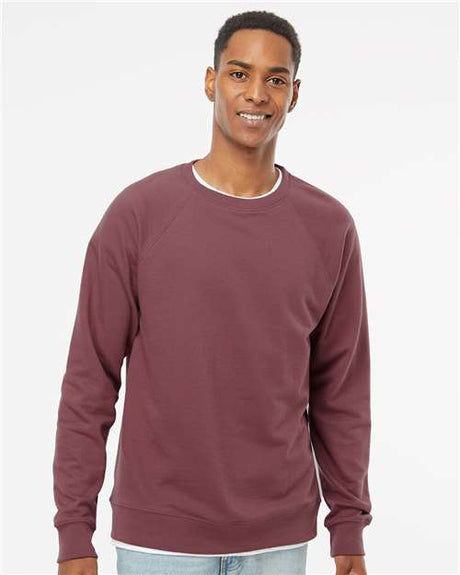 Independent Trading Co. Unisex Icon Lightweight Loopback Terry Crewneck Sweatshirt - Independent Trading Co. SS1000C