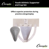 Champion Sports INTERMEDIATE DELUXE CUP & SUPPORTER SET SMALL