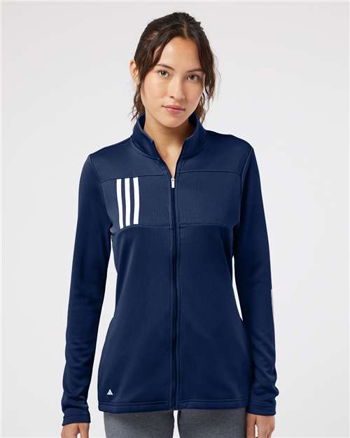 Adidas Women's 3-Stripes Double Knit Full-Zip Jacket - Adidas A483