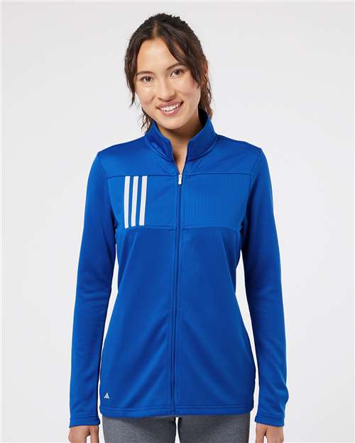 Adidas + A483 + Women's 3-Stripes Double Knit Full-Zip Jacket Classic Athletic Outerwear For Every Season