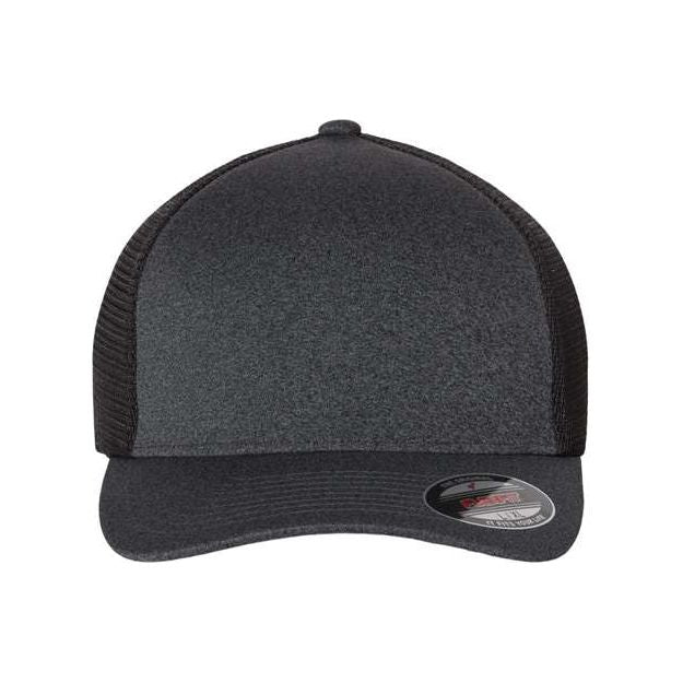 Flexfit Unipanel™ Trucker Cap - Flexfit 5511UP Flexfit Melange Dark Grey/ Black S/M