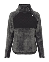 Boxercraft Women's Quilted Fuzzy Fleece Snap Placket Pullover - Boxercraft FZ06