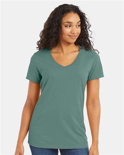 ComfortWash by Hanes Garment-Dyed Women's V-Neck T-Shirt - ComfortWash by Hanes GDH125 ComfortWash by Hanes Cypress Green S