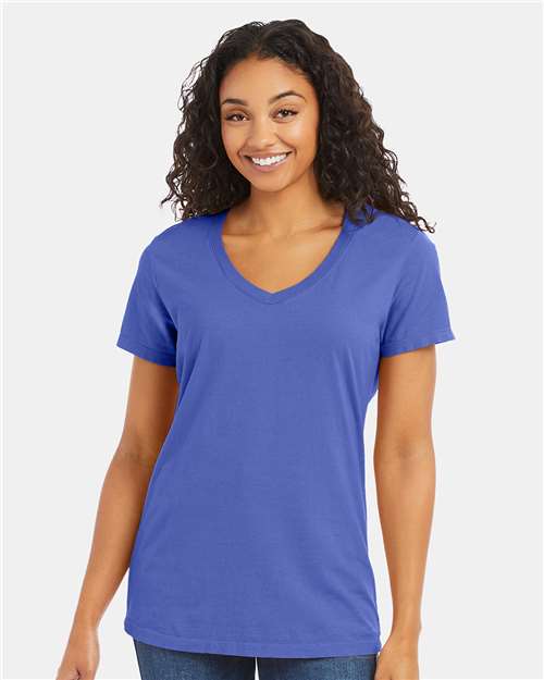 ComfortWash by Hanes Garment-Dyed Women's V-Neck T-Shirt - ComfortWash by Hanes GDH125 ComfortWash by Hanes Deep Forte Blue S