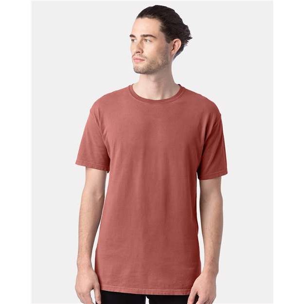 ComfortWash by Hanes Garment-Dyed T-Shirt - Nantucket Red - ComfortWash by Hanes GDH100 ComfortWash by Hanes Nantucket Red S