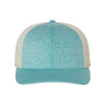 Richardson Low Pro Heather Trucker Cap - Richardson 115CH Richardson Green Teal Heather/ Birch Adjustable