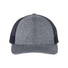 Richardson Low Pro Heather Trucker Cap - Richardson 115CH Richardson Navy Heather/ Navy Adjustable