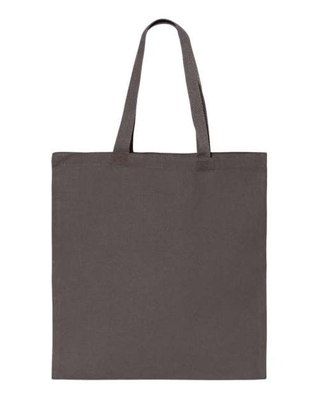 Q-Tees Promotional Tote - Q-Tees Q800 Q-Tees Charcoal One Size