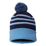Richardson Pom Cuffed Beanie - Richardson 134 Richardson Navy/ Columbia Blue/ White One Size