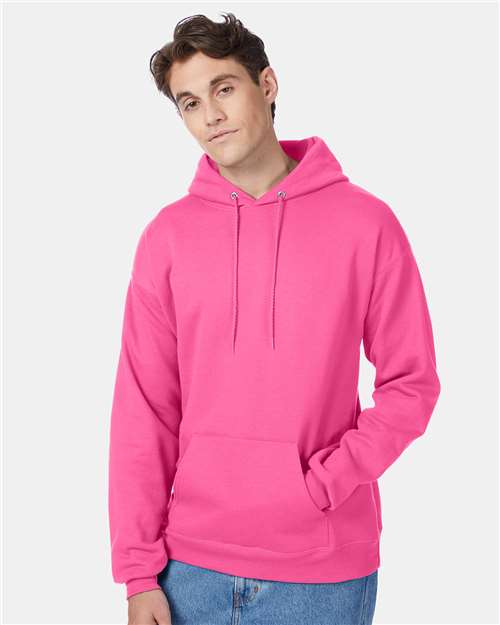 Hanes Ecosmart® Hooded Sweatshirt - Safety Pink - Hanes P170