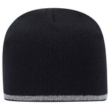 OTTO CAP® 9" Classic Knit Beanie w/ Reflective Stripe OTTO 91-1237