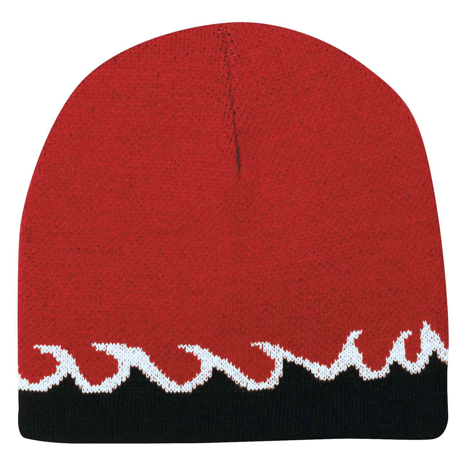 OTTO CAP 8" Reversible Beanie..-91-628 Otto Cap 020316 - Red/Blk/Wht OSFM - Adult