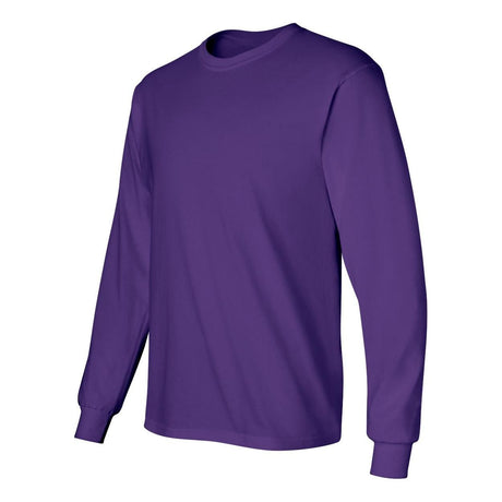 Mens Ultra Cotton 100% Cotton Long Sleeve T-Shirt - Purple T-Shirts Joe's USA Purple Small