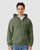 Gildan SF600 Unisex Softstyle Full-Zip Hooded Sweatshirt