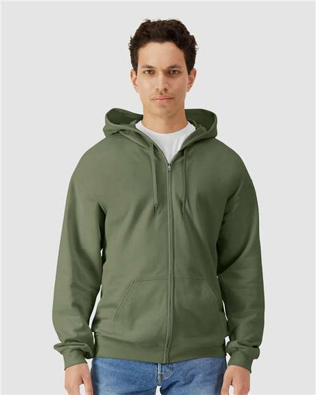 Gildan SF600 Unisex Softstyle Full-Zip Hooded Sweatshirt