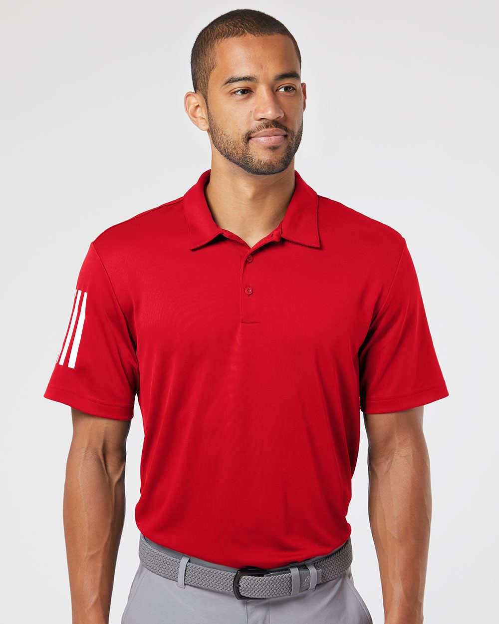 Adidas Men's Floating 3-Stripes Polo - Adidas A480