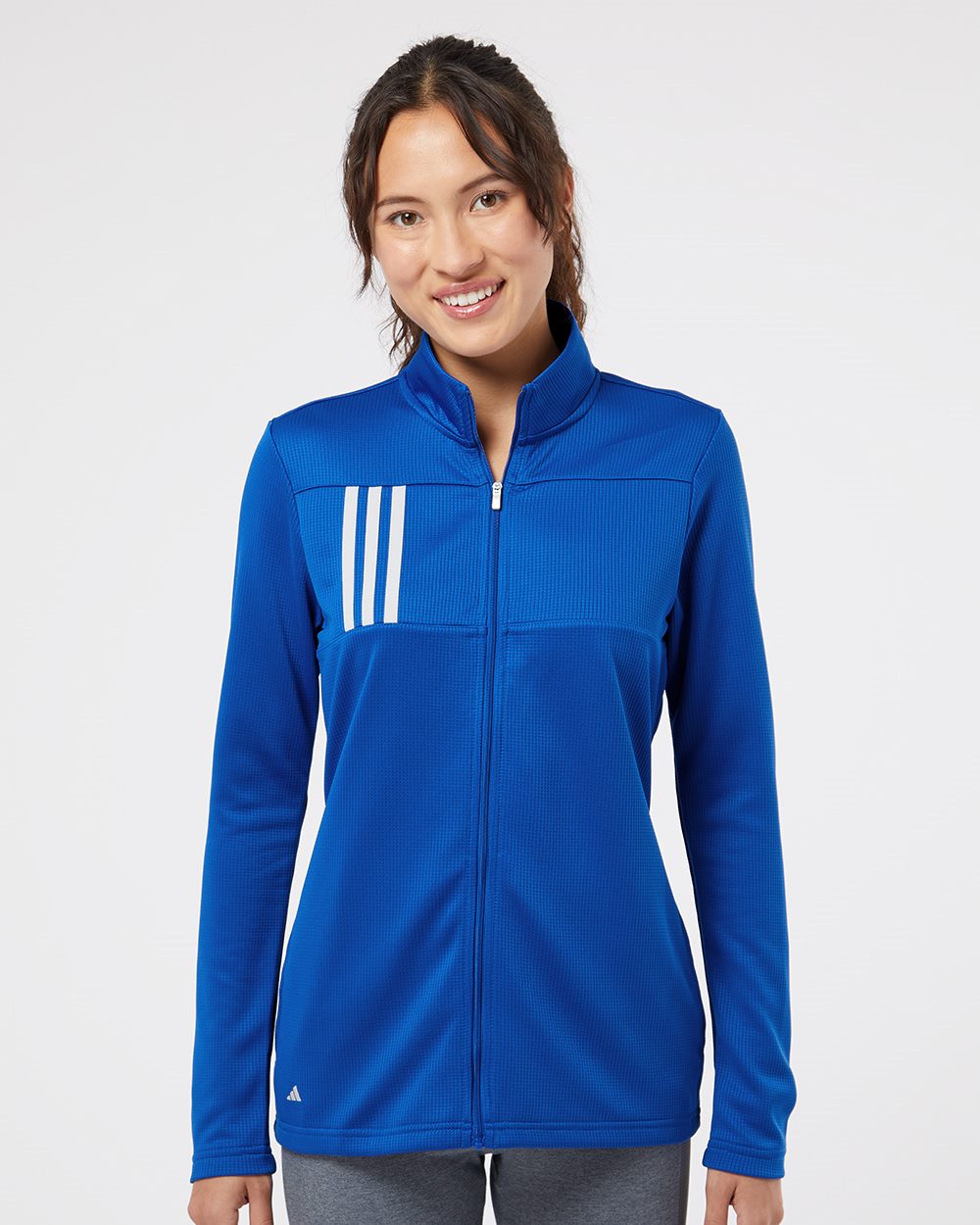 Adidas Women's 3-Stripes Double Knit Full-Zip Jacket - Adidas A483