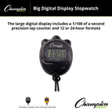 BIG DIGITAL DISPLAY STOP WATCH BLACK