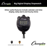 BIG DIGITAL DISPLAY STOP WATCH BLACK