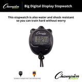 BIG DIGITAL DISPLAY STOP WATCH BLACK