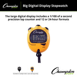 BIG DIGITAL DISPLAY STOP WATCH BLACK