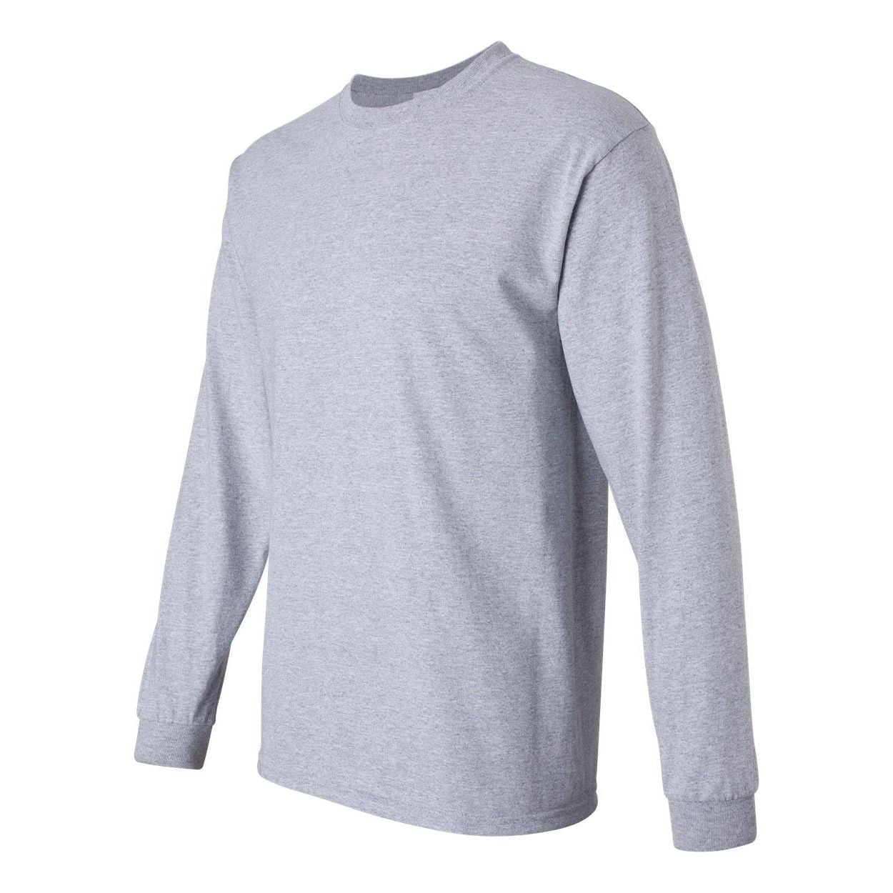 Mens Ultra Cotton 100% Cotton Long Sleeve T-Shirt T-Shirts Joe's USA Sport Grey