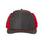 Richardson Twill Back Trucker Cap - Richardson 312 Richardson Charcoal/ Red Adjustable