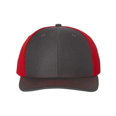 Richardson Twill Back Trucker Cap - Richardson 312 Richardson Charcoal/ Red Adjustable