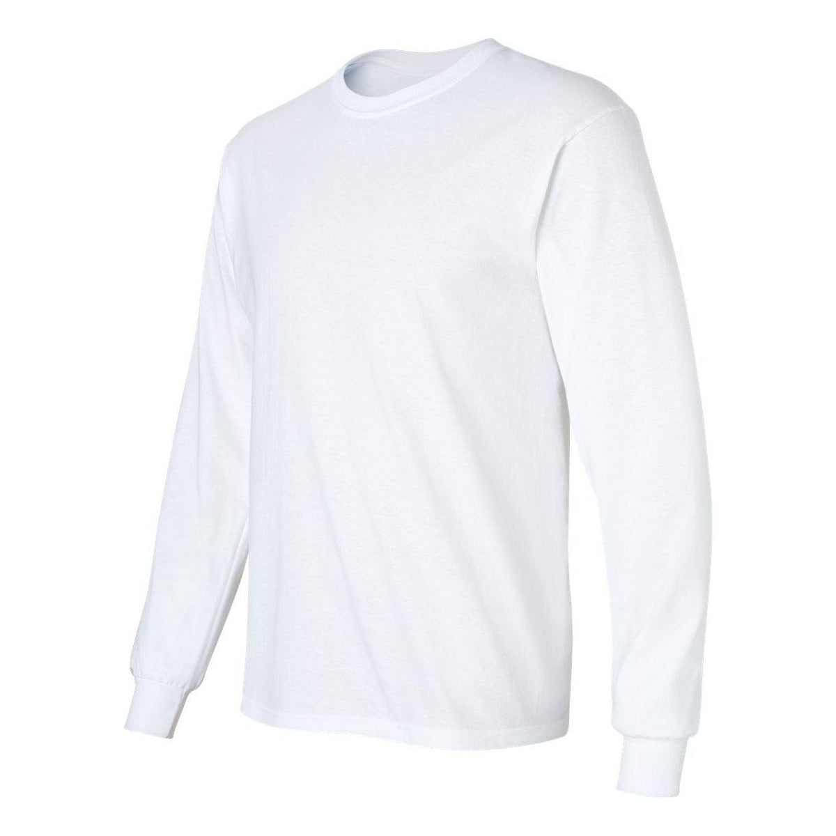 Mens Ultra Cotton 100% Cotton Long Sleeve T-Shirt T-Shirts Joe's USA White