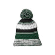 Pom Pom Team Beanie DRI-EQUIP Forest Green/Black/White