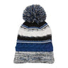Pom Pom Team Beanie DRI-EQUIP True Royal/Black/White
