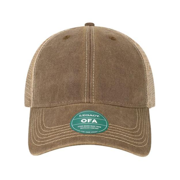 LEGACY Old Favorite Trucker Cap - LEGACY OFA Caps LEGACY Brown/ Khaki Adjustable