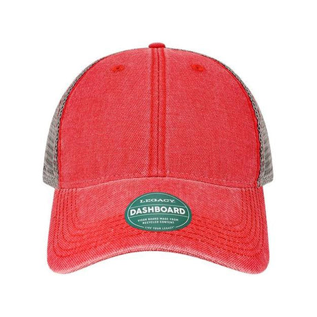 LEGACY Dashboard Trucker Cap - LEGACY DTA LEGACY Scarlet Red/ Grey Adjustable